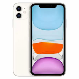 Apple iPhone 11 (MHDJ3HN/A) with 4 GB RAM, 128GB storage, 4 G technology, Nano and eSIM, White