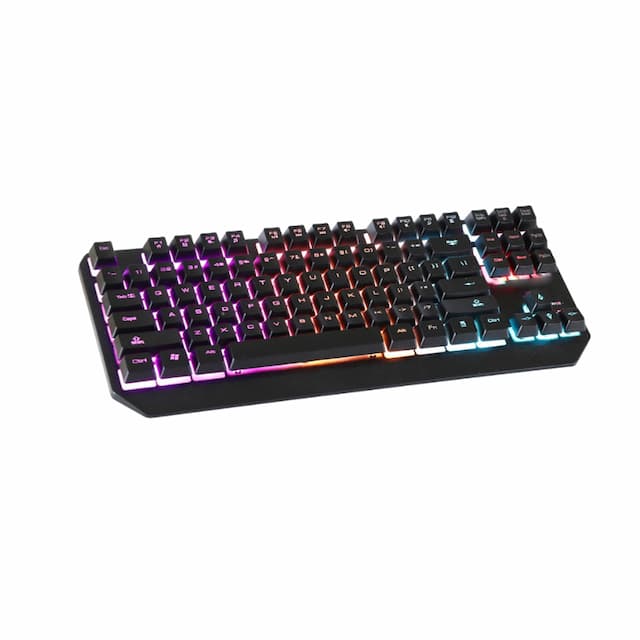 Offbeat Dexter Pro Gaming RGB Keyboard Backlit Mechanical Feel Like Wireless Gaming Keyboard for PC, Laptop, Mac, Ipad, Black
