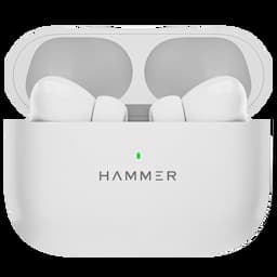 Hammer Aero Max Bluetooth Earbuds with Clear Calling and upto 30 Hrs Playtime, White