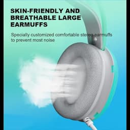 Aula S505 RGB Wired RGB Gaming Headset With Mic & USB-A Connector, Green