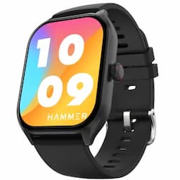 Hammer Polar, 2.01 inch IPS Always on Display, Advanced Bluetooth Calling Smartwatch, Jet Black