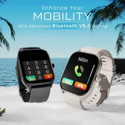 Hammer Polar, 2.01 inch IPS Always on Display, Advanced Bluetooth Calling Smartwatch, Jet Black
