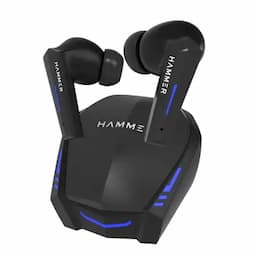 Hammer G-Shots, True Wireless Bluetooth V5.3 Gaming Earbuds, upto 22Hrs Playtime with Mic ENC, Black