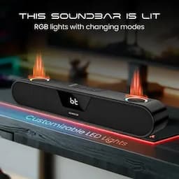 Hammer BeatBox, Bluetooth Soundbar 24W Output with upto 8Hr Playtime, Black