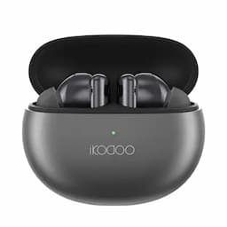 IKODOO Buds One 50Db ANC TWS,3 Mics Ai-Enc&Wind Noise Suppression,Ip55,13.4Mm Bass Drivers,48Ms Low Latency,Qi Wireless Charging&Type-C Fast Charging 10 Min = 120 Min, in-Ear, Grey