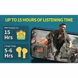 IKODOO Buds B202 Style ANC in-Ear Earbuds with Mic, A_-ENC, Upto 15 Hrs Playtime, 10mm Bass Drivers, Bluetooth 5.3, Voice Command, IPX4, Type-C, Fast Charging-(10 Min 90 Min), Greenish Yellow