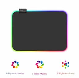 Offbeat RGB Gaming Mouse Pad, Rubber, plastic and cloth Material