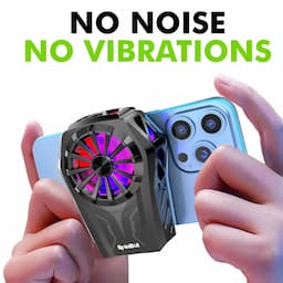 SpinBot IceDot, Wireless Mobile Cooler, Battery Powered, Semiconductor Technology Mobile Phone Cooler Gaming Fan for Instant Cooling-Android and iPhones Compatible