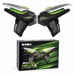 SpinBot BattleMods NinjaX, 5X Faster with Capacitive Conduction, for BGMI/Free Fire Max/COD Mobile, Mobile Gaming Triggers
