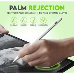 SpinBot 715K 2nd Gen Stylus Pen with Quick Charge, iPad Pencil with Palm Rejection, Tilt Sensor, Precise for Writing/Drawing| for iPad 6/7/ 8/ 9th Gen; iPad 10.2", Pro 11/12.9", Mini 5/6th, Air 3/4th Gen