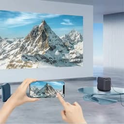 Wanbo TT LCD Portable Projector, 650 ANSI Lumens, 1080P Native Resolution, Black